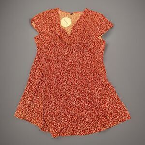 SHEIN CURVE VCAY Ditsy Floral Print Sleeveless Dress 2XL